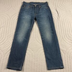 Levis 514 Straight Fit Mens Jeans Blue Denim 30x30 Stretch Medium Wash Pants